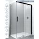 Concept Tuš kabina Alpha Black 140x80x200cm 8mm zatamnjeno staklo, crni ram - c-b9140-b9080
