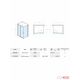 Quartz Tuš kabina Atlantis Ker 140x80x200cm 6mm providno staklo, srebrni ram - AT140200-12298