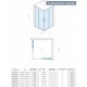 Concept Tuš kabina Element 100x100x195cm 6mm providno staklo, srebrni ram - 8895-8895
