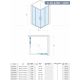 Concept Tuš kabina Element 80x80x195cm 6mm providno staklo, srebrni ram - 8467-8467