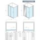 Concept Tuš kabina Titan 100x80x195cm 8mm providno staklo, srebrni ram - 6355-6356