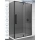 Concept Tuš kabina Absolut Black 100x80x200cm 6mm zatamnjeno staklo, crni ram - 7774-6811