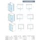 Concept Tuš kabina Absolut Black 100x80x200cm 6mm zatamnjeno staklo, crni ram - 7774-6811