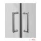 Quartz Tuš kabina Elemento Ker 80x90x200cm 6mm providno staklo, srebrni ram - 12203-12204