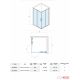 Quartz Tuš kabina Elemento Ker 100x120x200cm 6mm providno staklo, srebrni ram - 12338-el120200