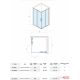 Quartz Tuš kabina Elemento Ker 70x100x200cm 6mm providno staklo, srebrni ram - 12243-12338