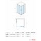 Quartz Tuš kabina Elemento Ker 70x90x200cm 6mm providno staklo, srebrni ram - 12243-12204