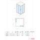 Quartz Tuš kabina Elemento Ker 80x90x200cm 6mm providno staklo, srebrni ram - 12203-12204