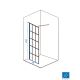 Linni Tuš paravan walk-in Elegance Black 70x200cm 8mm providno staklo, crni profil - 6460-1-1-1