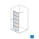 Linni Tuš paravan walk-in Elegance Black 80x200cm 8mm providno staklo, crni profil - 6307-1