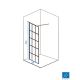 Linni Tuš paravan walk-in Elegance Black 90x200cm 8mm providno staklo, crni profil - 5575-1