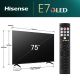 HISENSE 75E7NQ, Ultra HD, Smart - TVZ02776