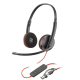Slušalice sa mikrofonom Poly Blackwire 3220 HP 8X228AA USB-C+ USB-C/A adapter - EP2934082