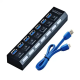 USB Hub 7 port Kettz KT-HUSB.74 3.0 Tip A Crni - EP3264285