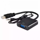 FAST ASIA Adapter-konvertor HDMI (M) - VGA (F) + Audio kabl 3.5mm crni - OST02046