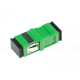 SC-APC / SC-APC singlemode simplex fiber adapter, APC (angle-polished connectors) - EP2943698