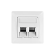 Utičnica za 2 modula pod uglom 80x80 Toolless Line Schrack HSED02UW2S - EP2890655