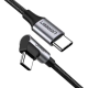 Kabl Ugreen US255 USB-A 2.0 na USB tip C 3A 1m 90 stepeni - EP2950729