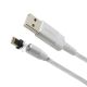 MOXOM USB data kabal Led flowing MX-CB67 lightning, bela - U1924