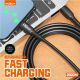 MOXOM USB data kabal MX-CB135 PD 60W Type-C na Type-C 2m, crna - U2030
