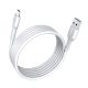 MOXOM USB data kabl MX-CB125 3A micro-USB 1m, bela - U2040