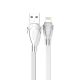 MOXOM USB data kabl MX-CB32 2.4A Lightning 1m, bela - U2061