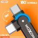 MOXOM USB data kabl MX-CB210 180 Rotation 3A Type C 1.2m, crna - U2072