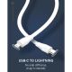 LDNIO USB data kabal LC131 Type-C na Lightning 1m, bela - U2084