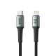 SUPERIOR USB data kabal SU-K101 pleteni 27W 3A Type C na Lightning 1m, crna - U2104