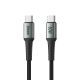 SUPERIOR USB data kabal SU-K102 pleteni Fast 60W 3A Type C na Type C 1m, crna - U2105