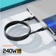 MOXOM USB data kabl MX-CB158 PD, 240W, Type-C na Type-C, crna - U2113