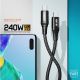 MOXOM USB data kabl MX-CB158 PD, 240W, Type-C na Type-C, crna - U2113