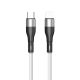 USB Data kabl Magnetic TD-CA93 Type C na Lightning, 27W, bela - U2115