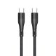 USB Data kabl Magnetic TD-CA92 Type C na Type C, 60W, crna - U2116