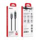 SUPERIOR USB data kabl SU-K107 pleteni Type-C na Type-C 5A 100W sa LED ekranom, 1m crna - U2136