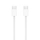 USB data kabl za iPhone Type-C na Type-C, pleteni beli, 1m - U2139