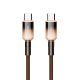 MOXOM USB data kabal MX-CB309 Type C na Type C PD 60W 1m, zlatna - U2143