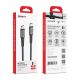 SUPERIOR USB data kabal SU-K110 pleteni Fast 100W 5A Type-C na Type-C 2m, siva - U2146