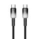 MOXOM USB data kabal MX-CB309 60W Fast Type-C na Type-C, crna - U2147