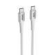 SUPERIOR Kabl SU-K152 pleteni Fast 100W 5A Type C to Type C 1m, bela - U2153