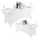 MODERNHOME Univerzalna navlaka za sto 180cm, bela - HTSP6FT WHITE
