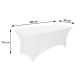 MODERNHOME Univerzalna navlaka za sto 180cm, bela - HTSP6FT WHITE