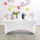 MODERNHOME Univerzalna navlaka za sto 180cm, bela - HTSP6FT WHITE