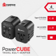 Univerzalni Multi Adapter Fantech TAC1 Power Cube 20W, PD, QC 3.0, 20W, crni - 213470