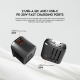 Univerzalni Multi Adapter Fantech TAC1 Power Cube 20W, PD, QC 3.0, 20W, crni - 213470