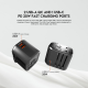 Univerzalni Multi Adapter Fantech TAC1 Power Cube 20W PD QC 3.0 20W crni - G213470