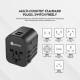Univerzalni Multi Adapter Fantech TAC1 Power Cube 20W, PD, QC 3.0, 20W, crni - 213470