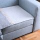 DEKOR DOM Fleker 70x150cm, siva/bela - 024890-1