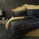 DEKOR DOM Komplet posteljina CB Ranforce double Dark, veta gold - 039536-1