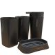 DEKOR DOM Set za kupatilo 1/4 Basic, crna - 024311